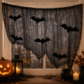 Filet terrifiant Halloween avec 6 chauves-souris