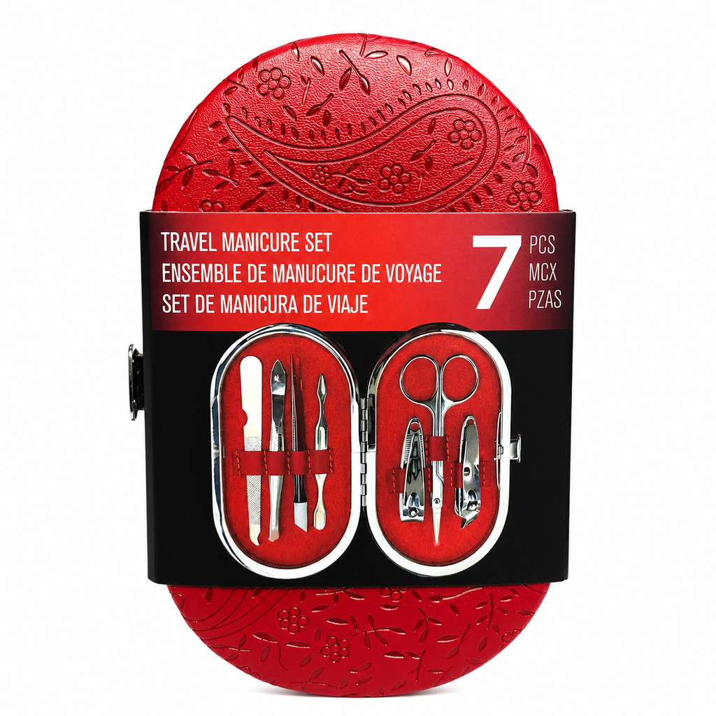 Ensemble de Manucure – 7 pièces Rouge