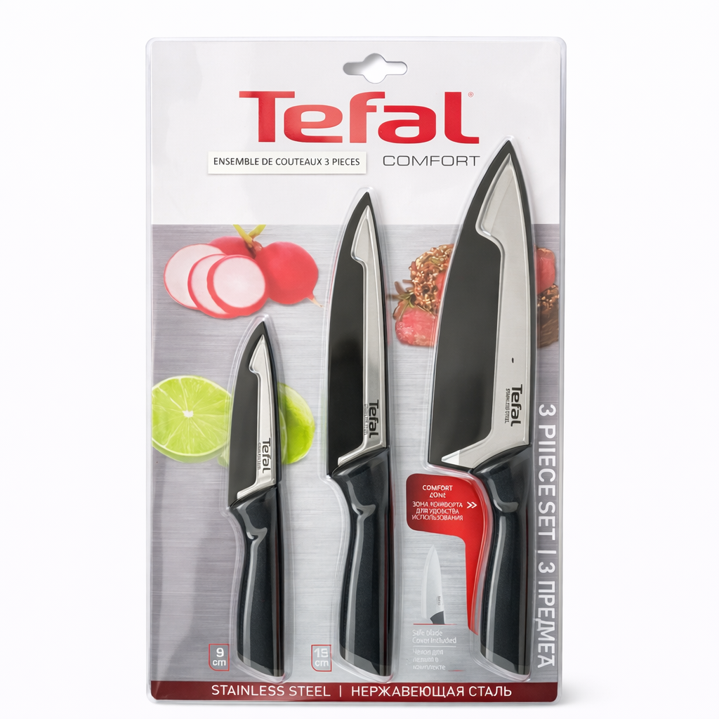 Couteaux de cuisine Tefal - Lot de 3