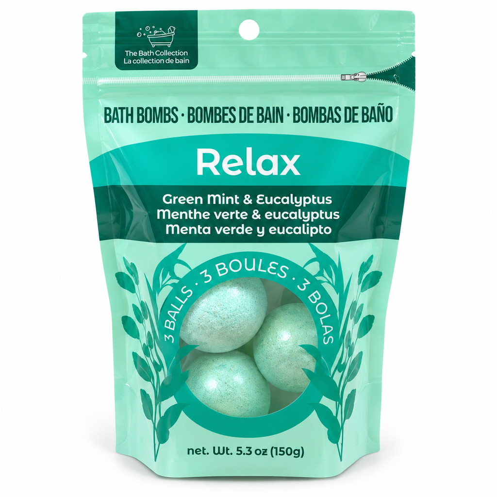 Bombes de bain Relax – Menthe verte & Eucalyptus