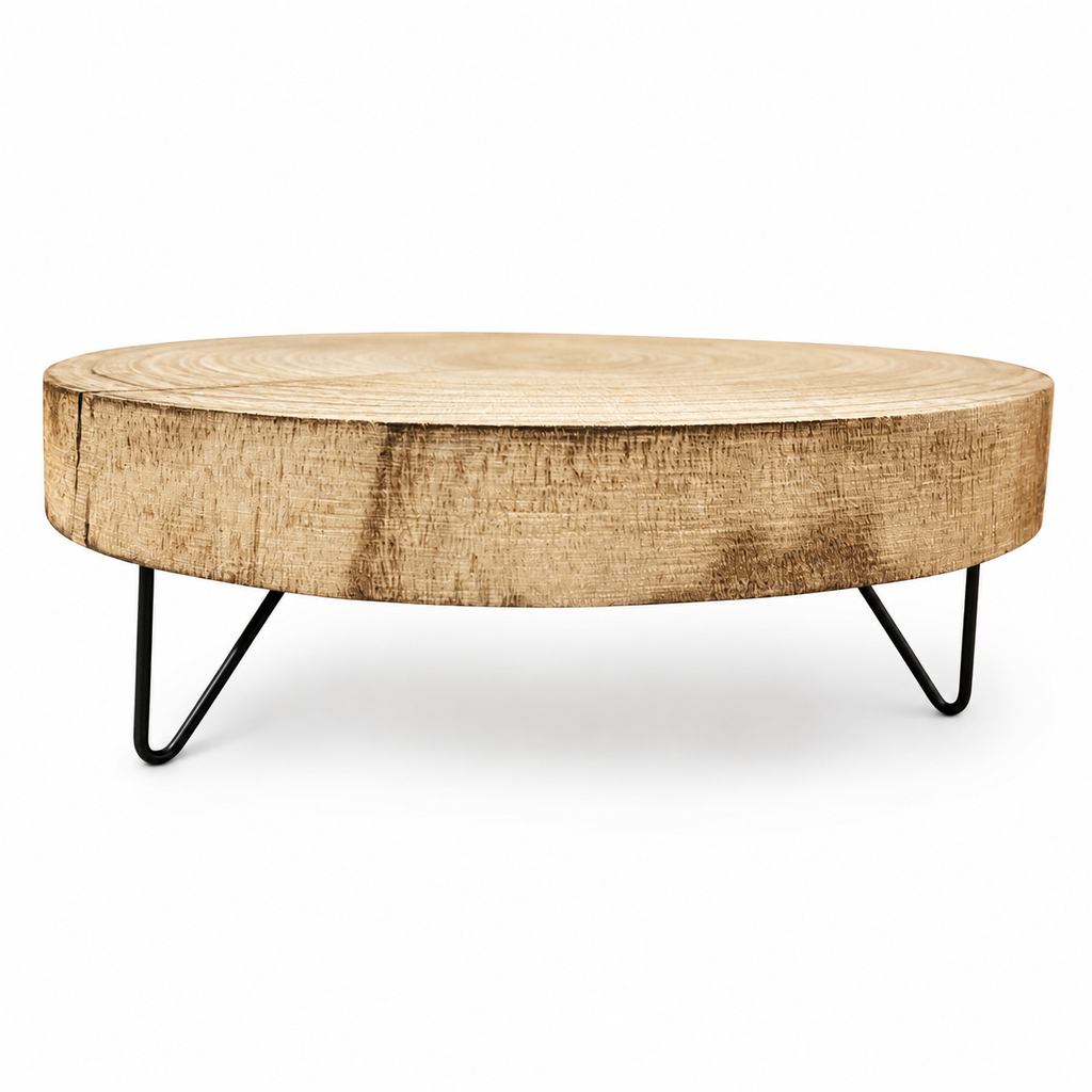 Plateau sur pied en bois
