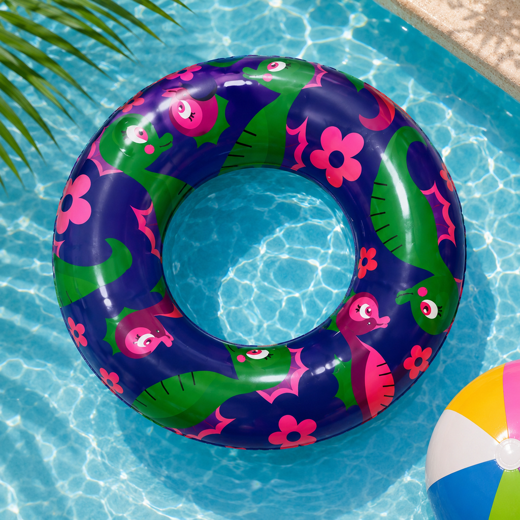 Bouée gonflable AquaFlo – Motif Hippocampes