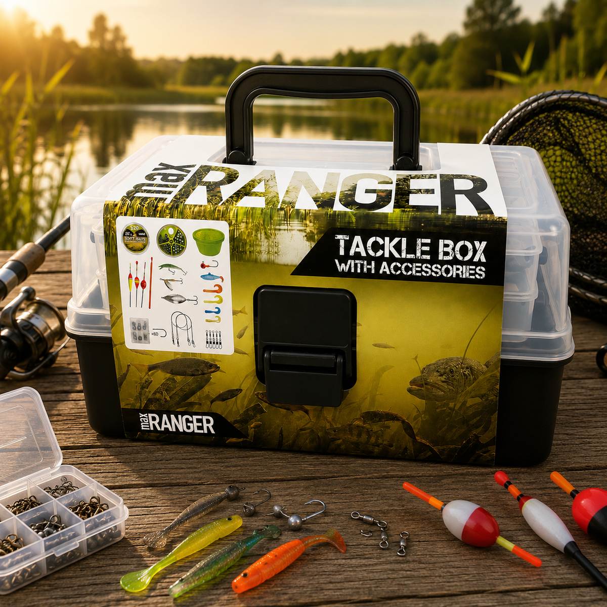 Boîte à pêche avec accessoires