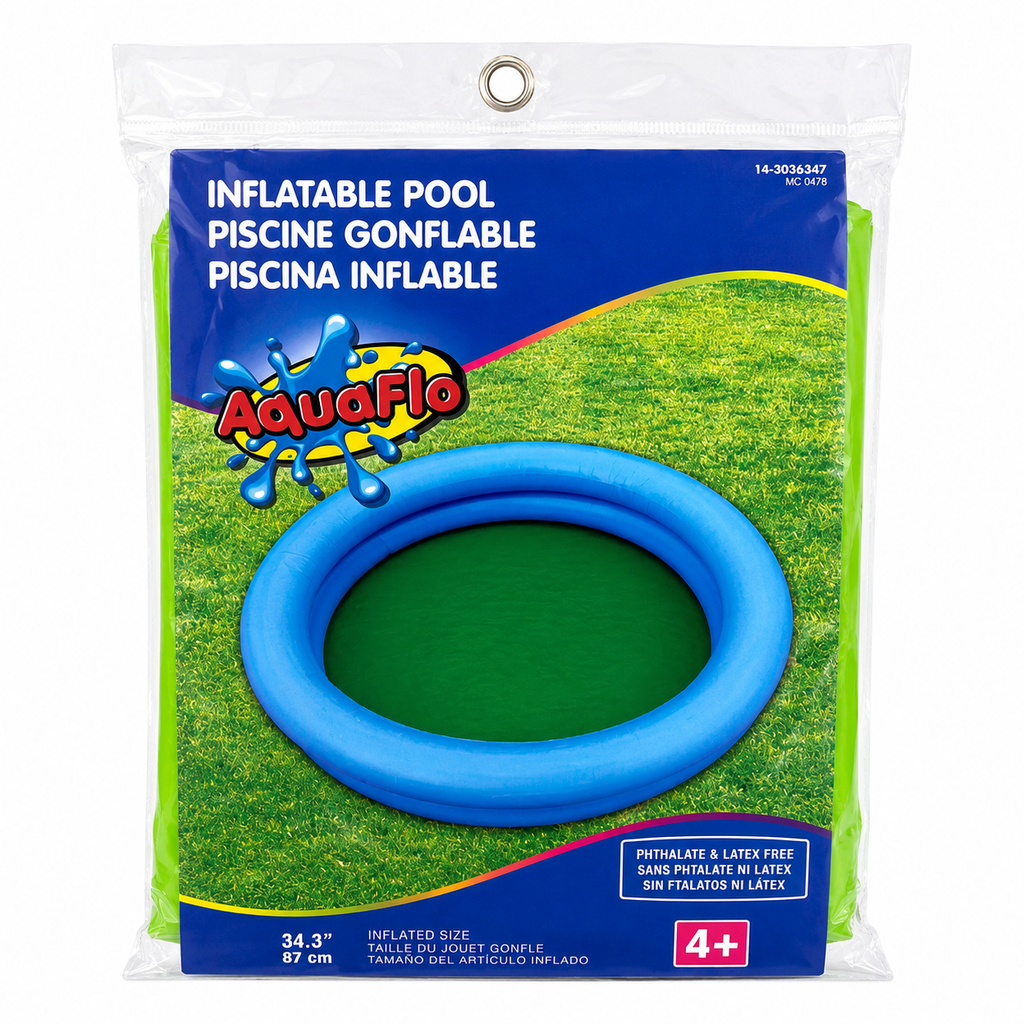Piscine gonflable AquaFlo – Bleu 87 cm