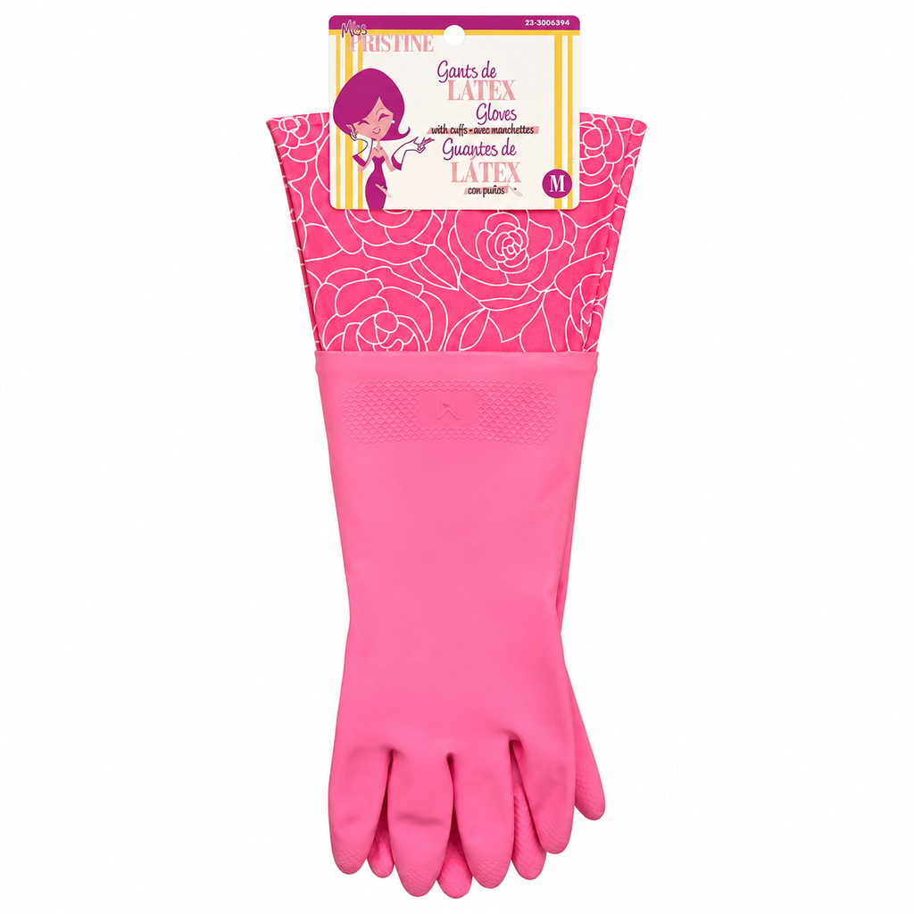 Gants de ménage en latex – Taille M