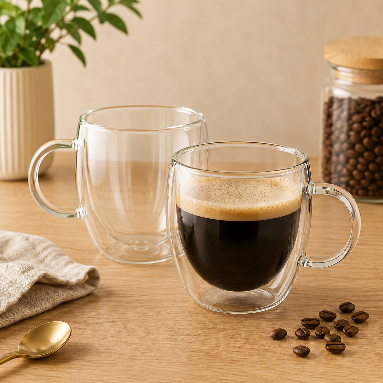 Tasses double paroi à espresso – 80 ml