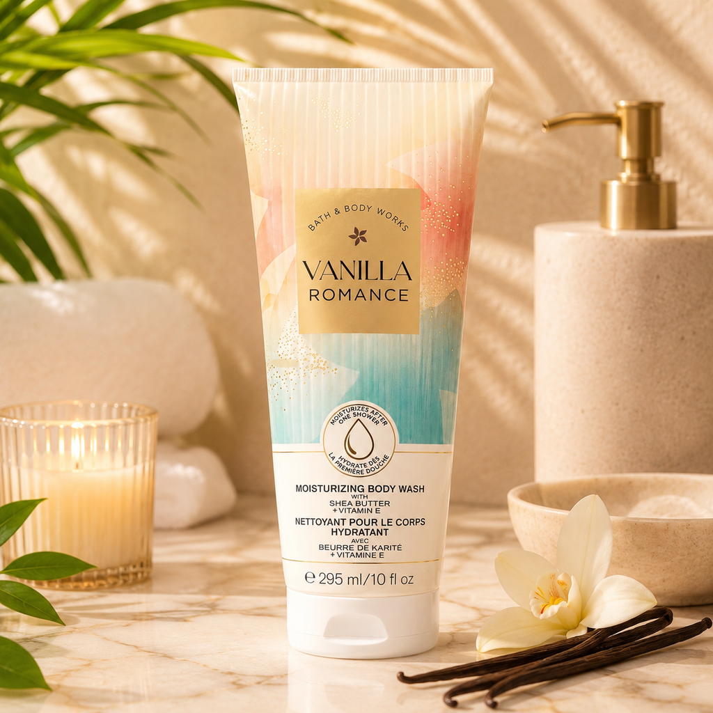 Nettoyant pour le corps hydratant Vanilla Romance – 295 ml
