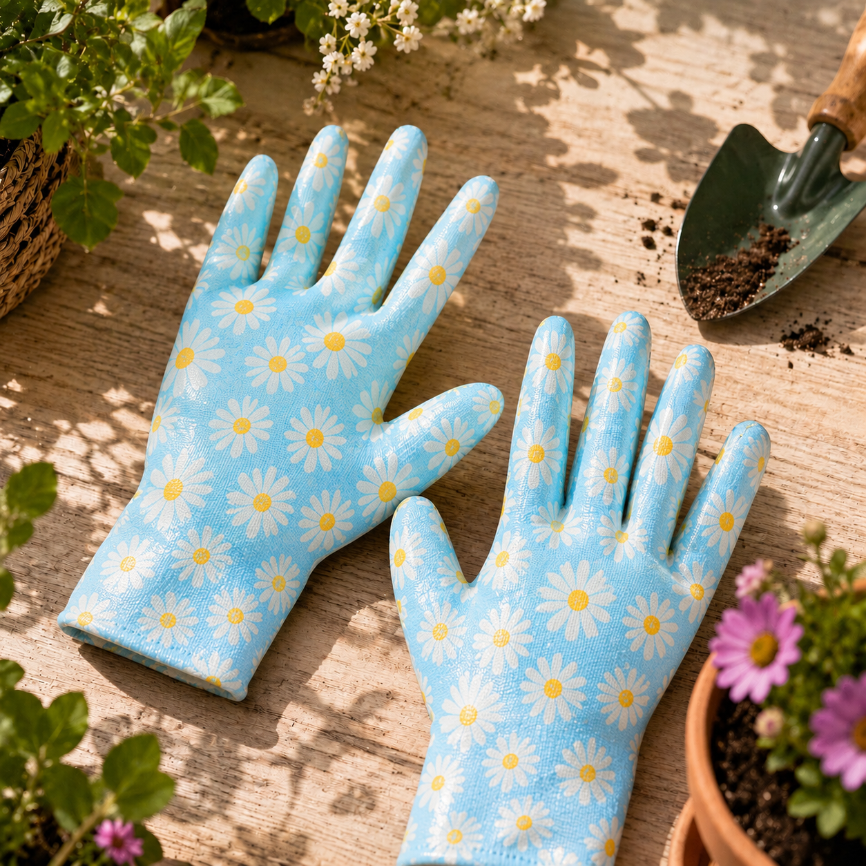 Gants de jardinage - Bleu Ciel