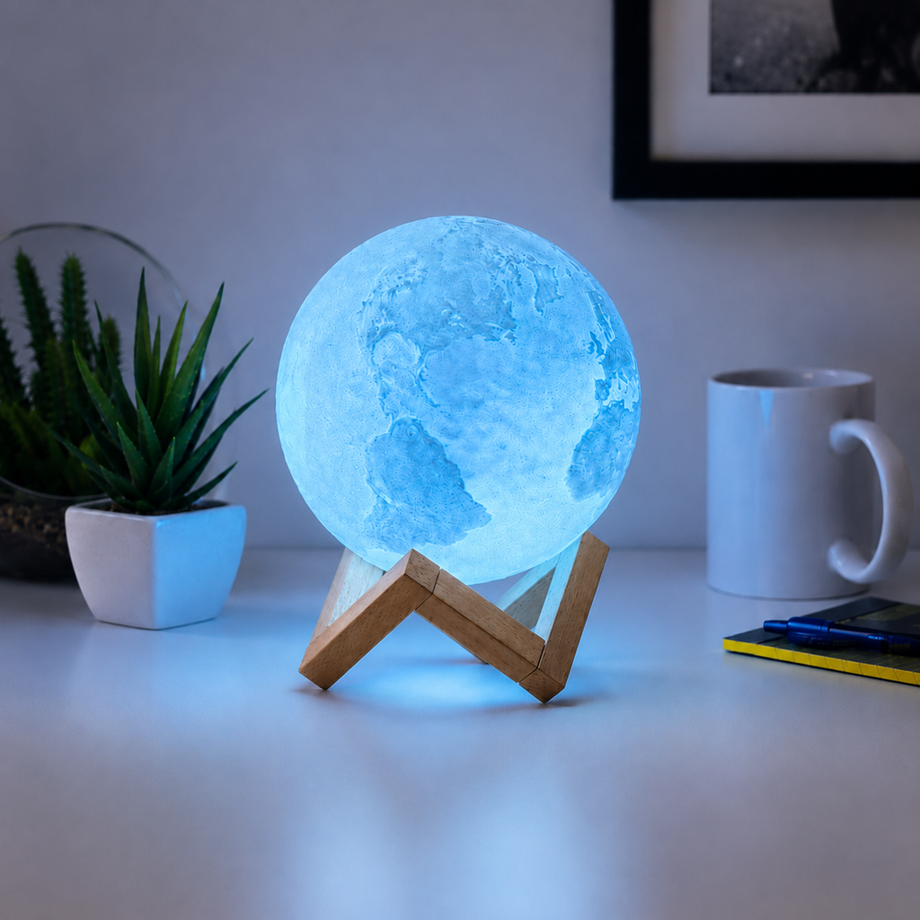 Lampe LED décorative Terre lumineuse