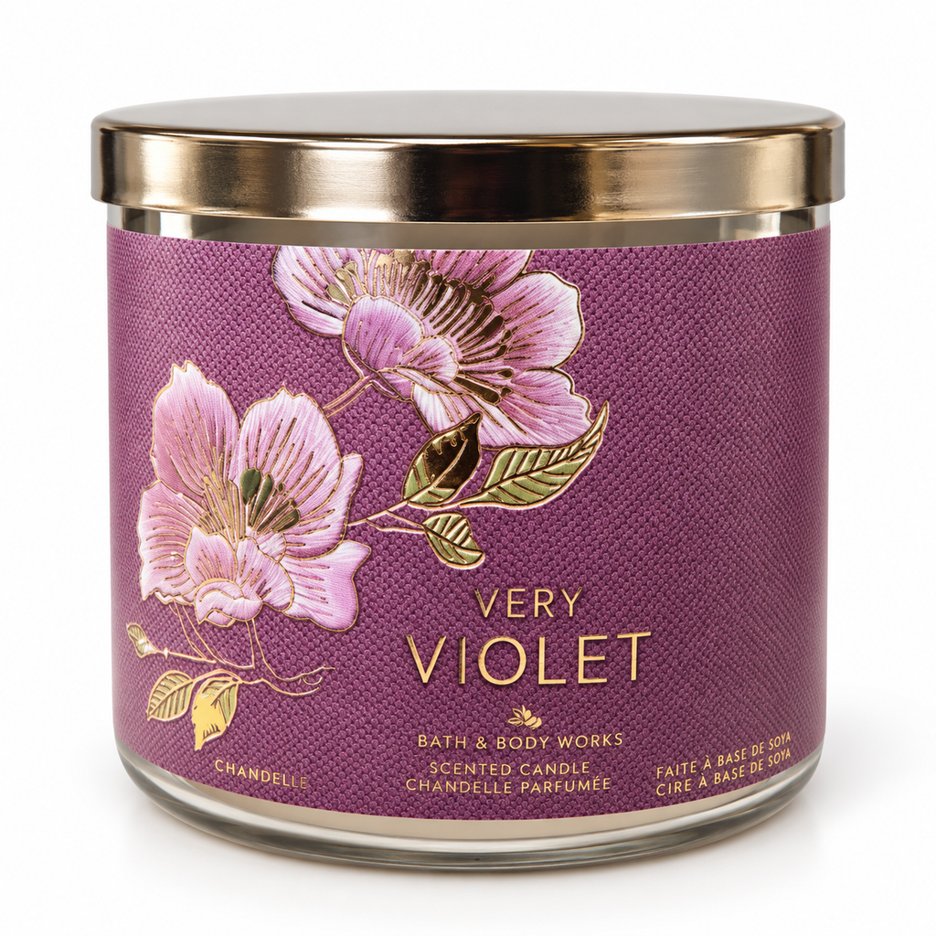 Bougie 3 mèches - Very Violet