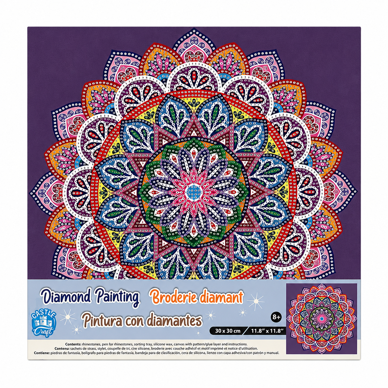 Diamond Painting Mandala – 30 x 30 cm