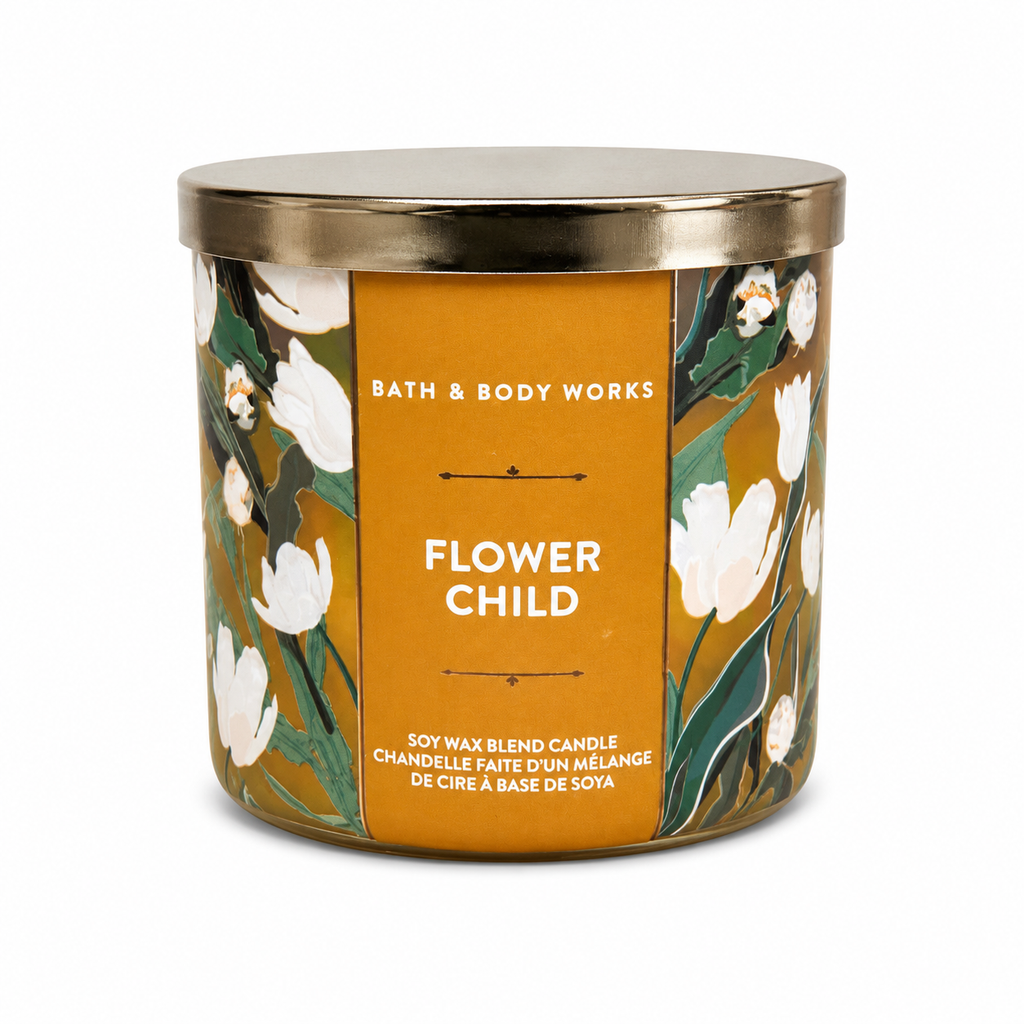 Bougie 3 mèches – Flowerchild