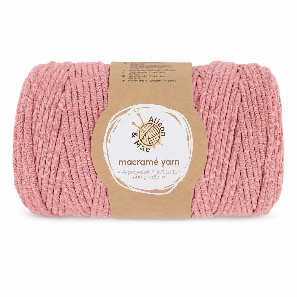 Fil macramé 167m - Rose