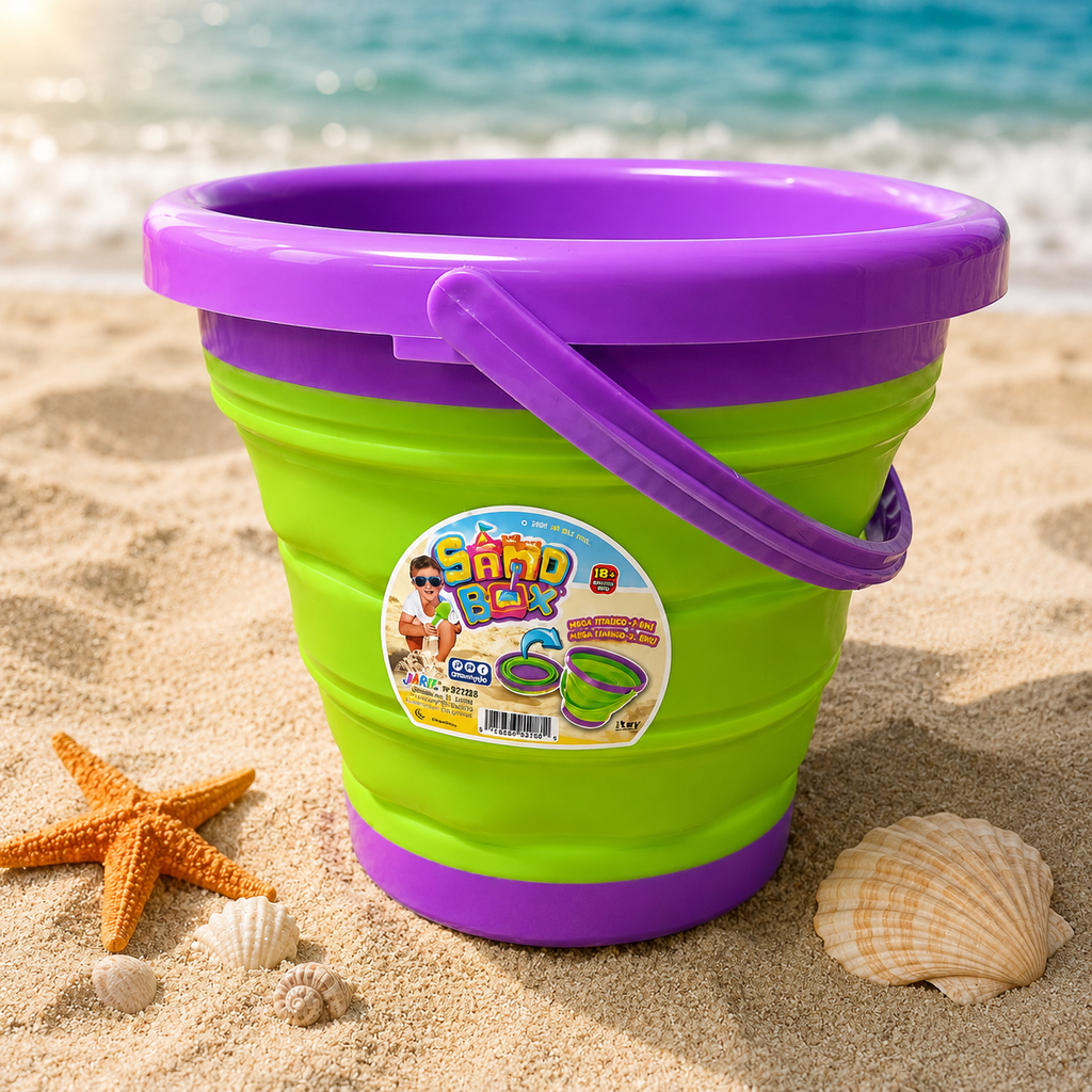 Jouet de plage - Seau pliable