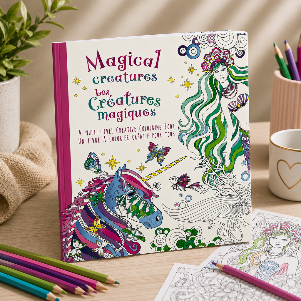 Livre de coloriage créatif – Les Créatures Magiques