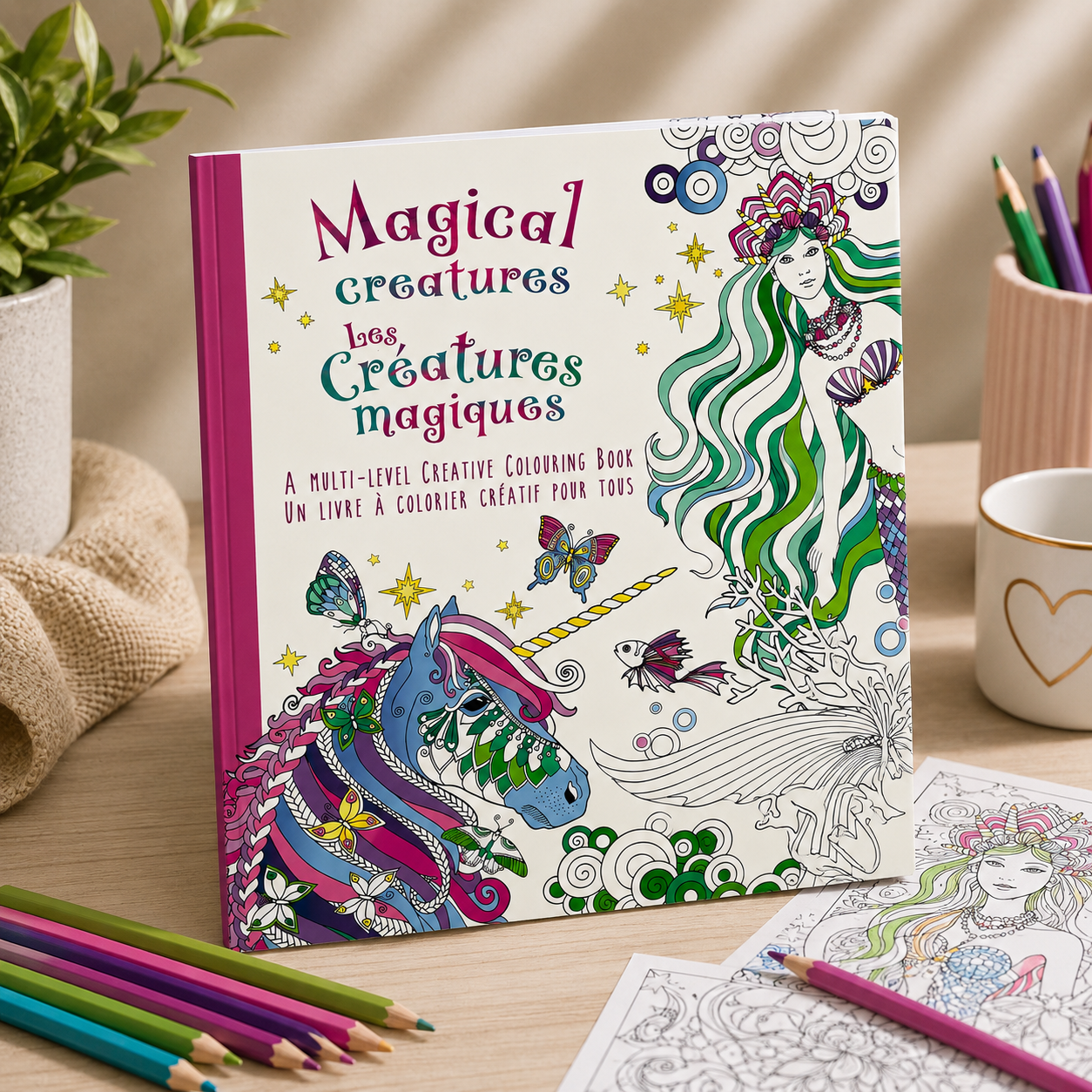 Livre de coloriage créatif – Les Créatures Magiques