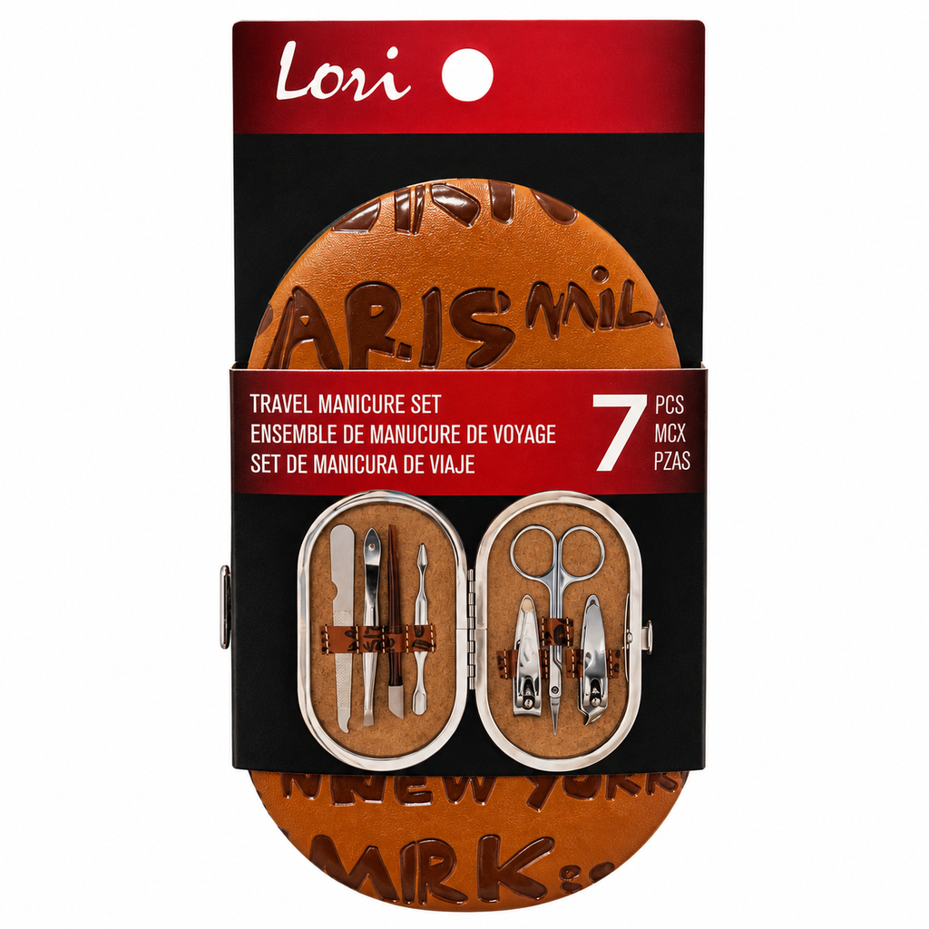 Ensemble de Manucure – 7 pièces Marron