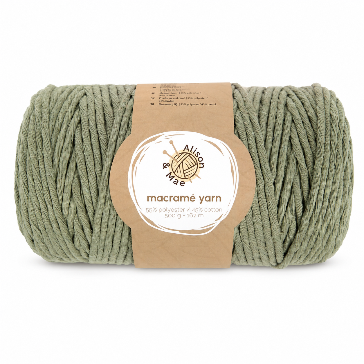 Fil macramé 167m - Vert