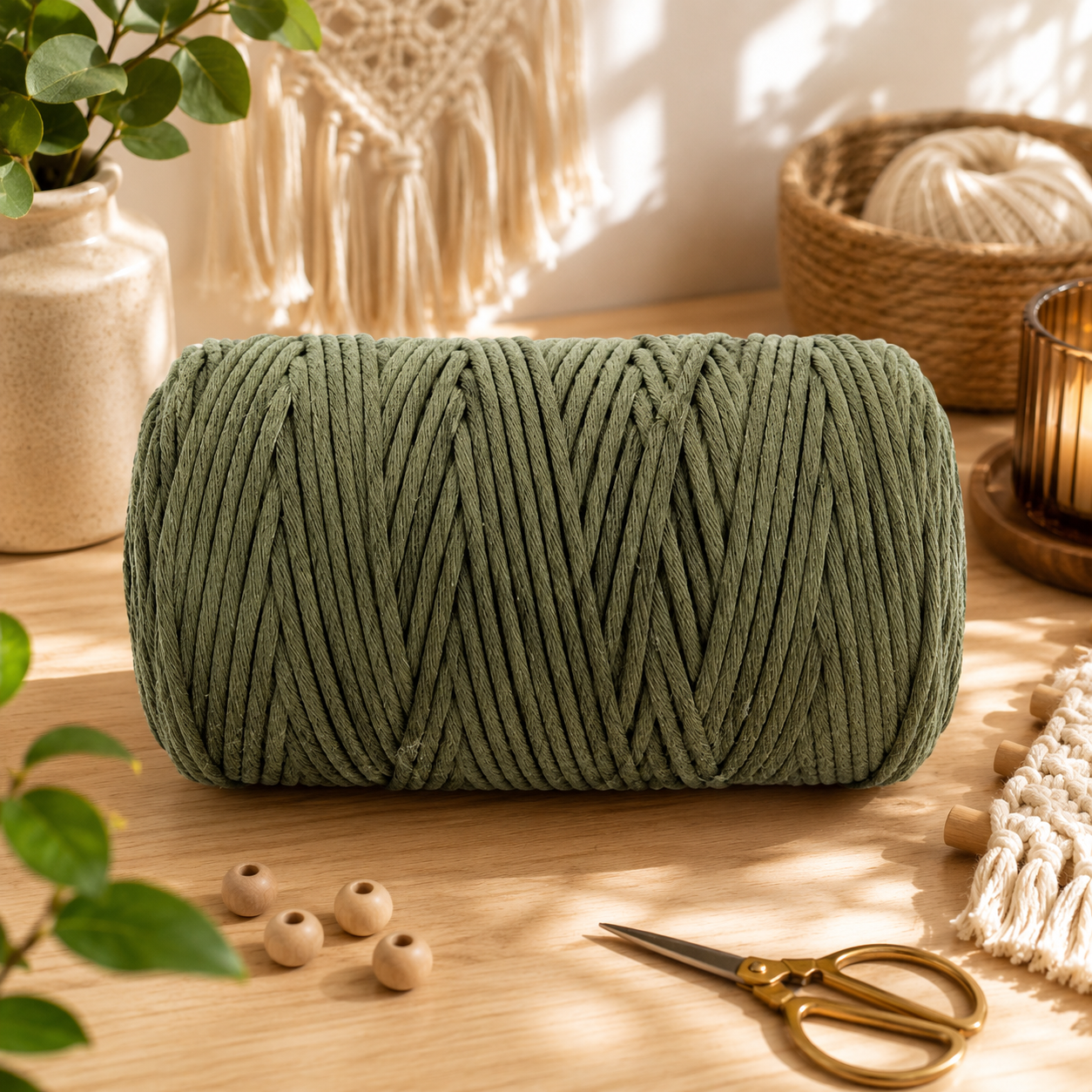 Fil macramé 167m - Vert