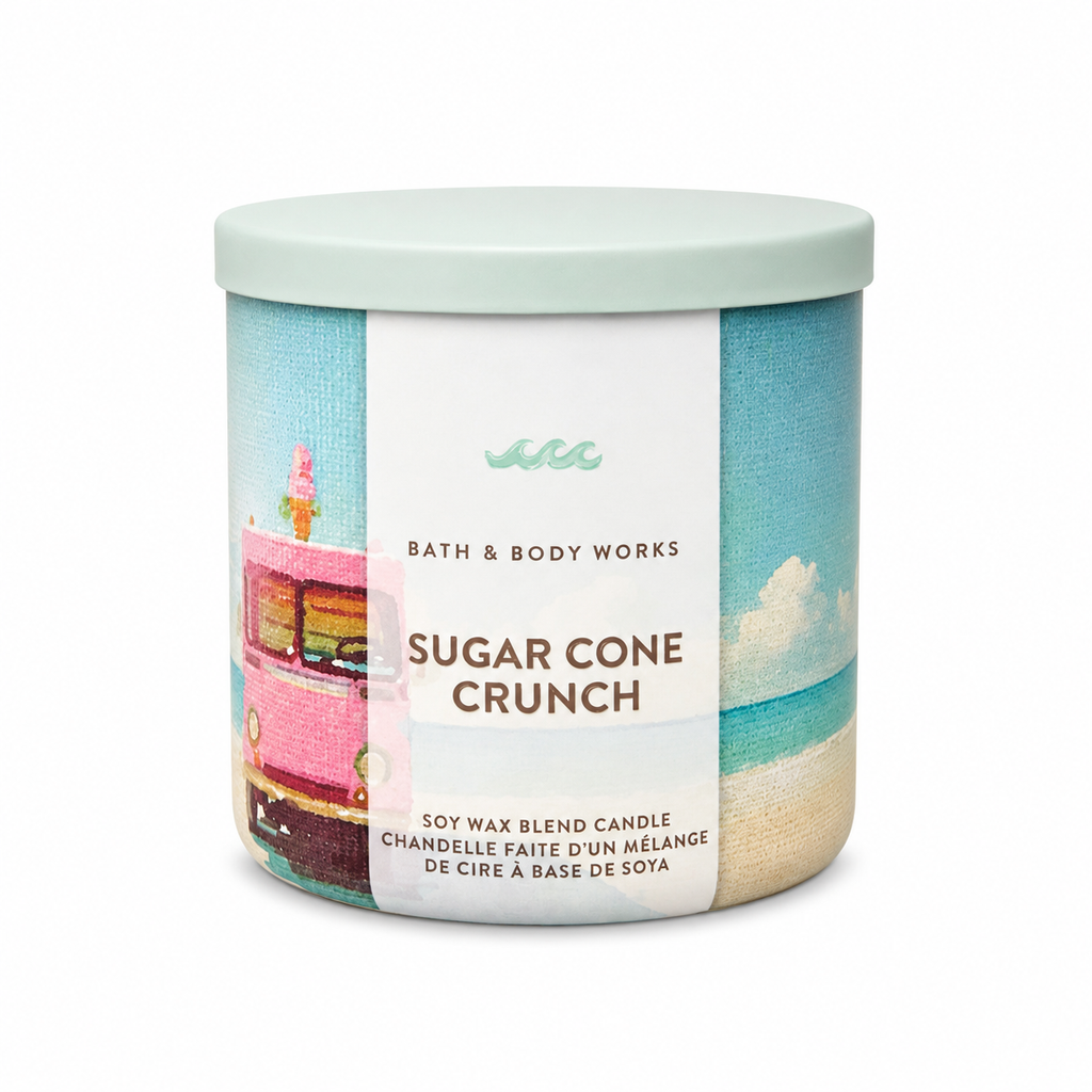 Bougie 3 mèches – Sugar Cone Crunch