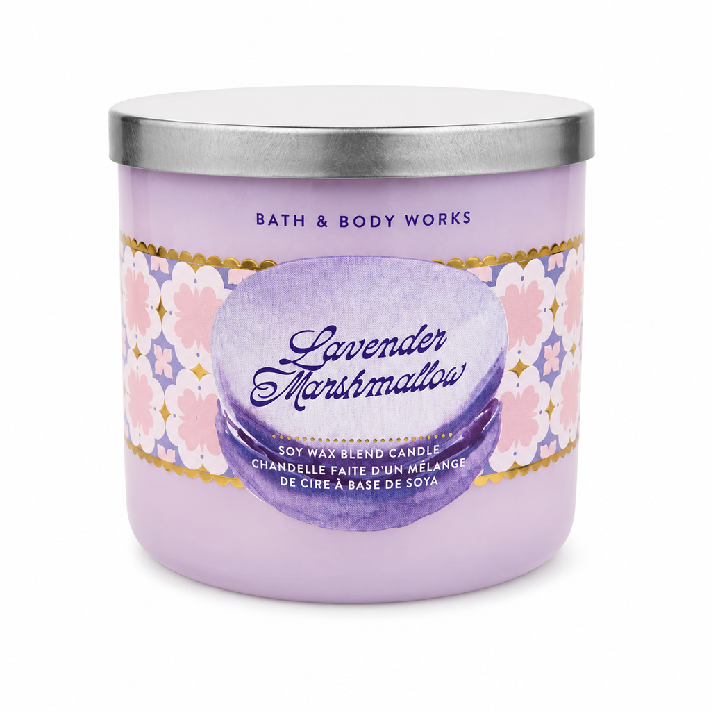 Bougie 3 mèches – Lavender Marshmallow