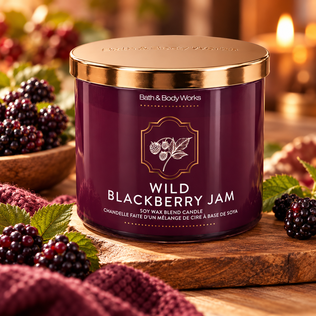 Bougie 3 mèches - Wild BlackBerry Jam
