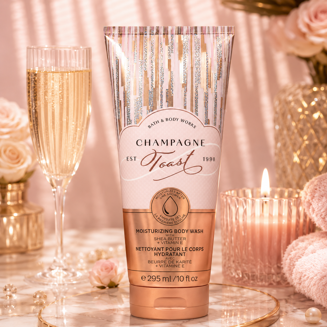 Nettoyant pour le corps hydratant Champagne Toast – 295 ml