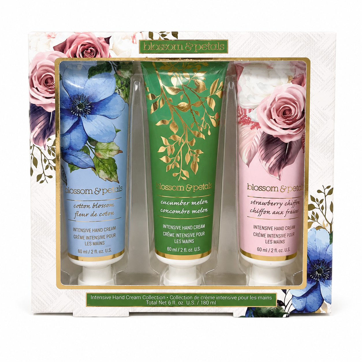 Coffret de 3 crèmes intensives pour les mains Blossom & Petals