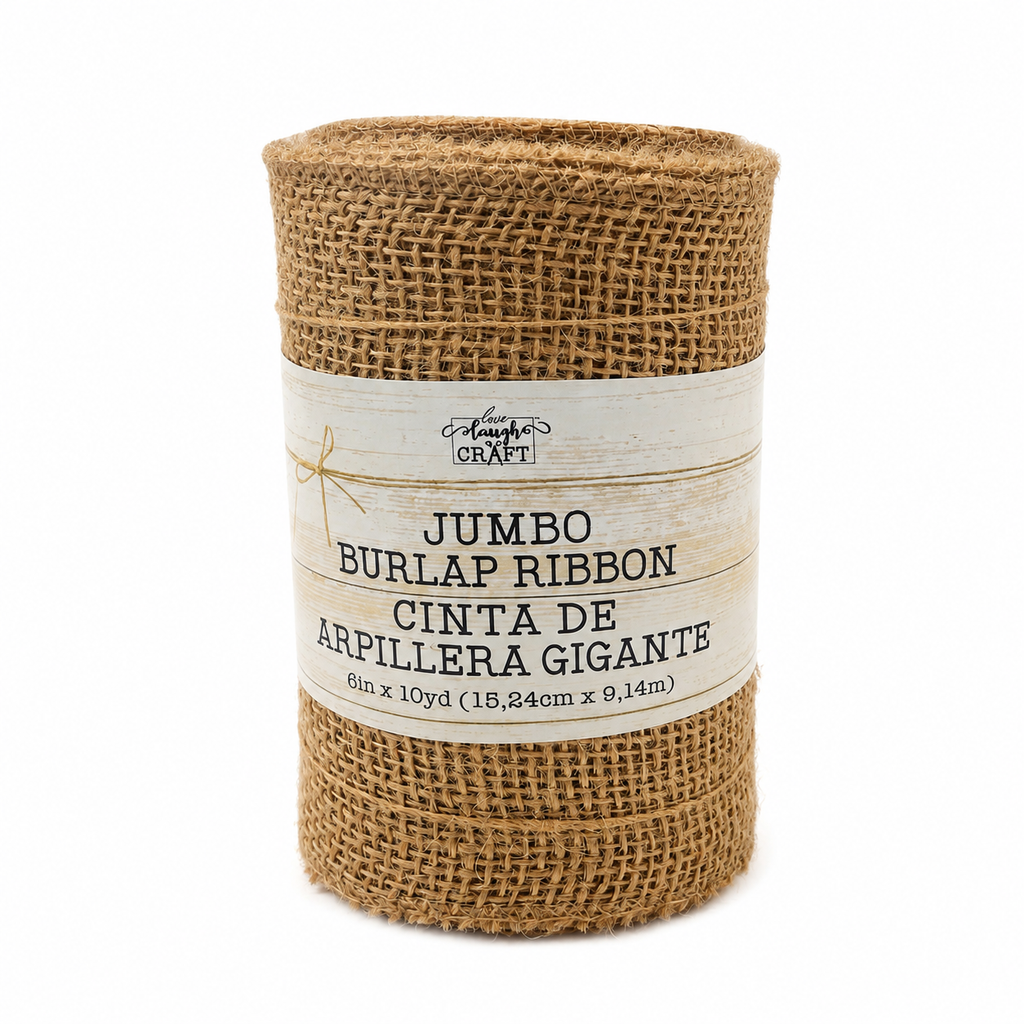 Ruban en toile de jute grand format