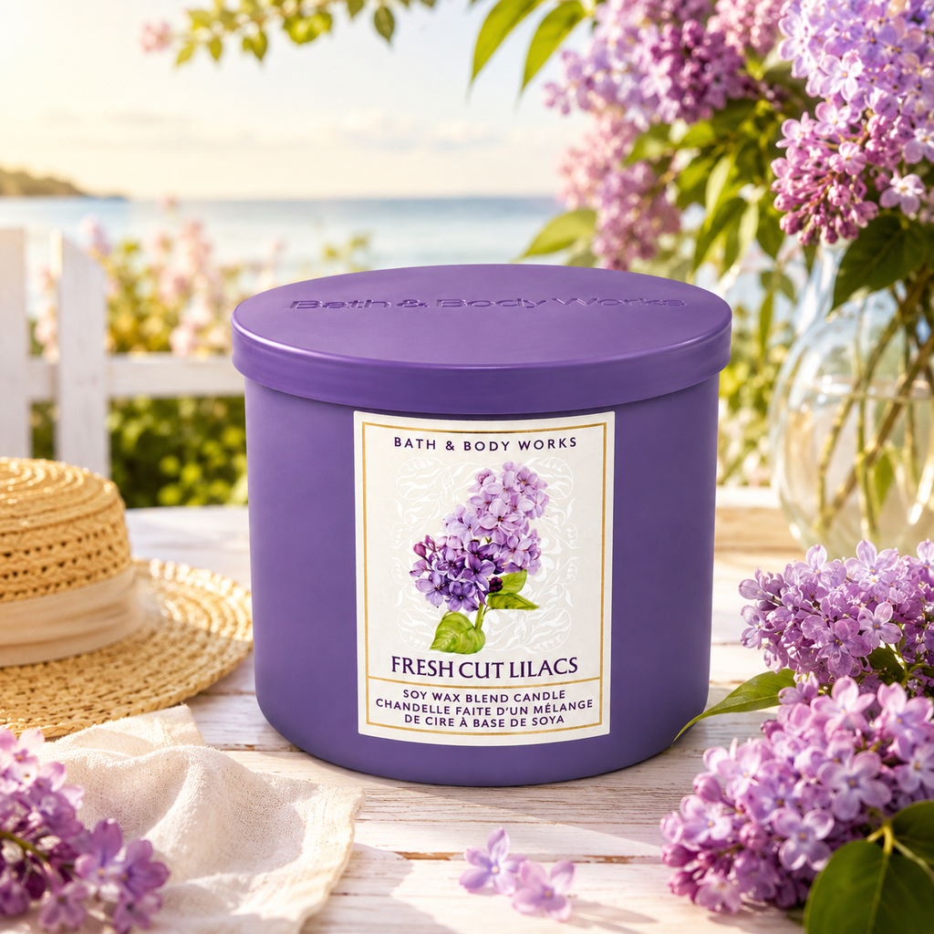 Bougie 3 mèches - Fresh Cut Lilacs