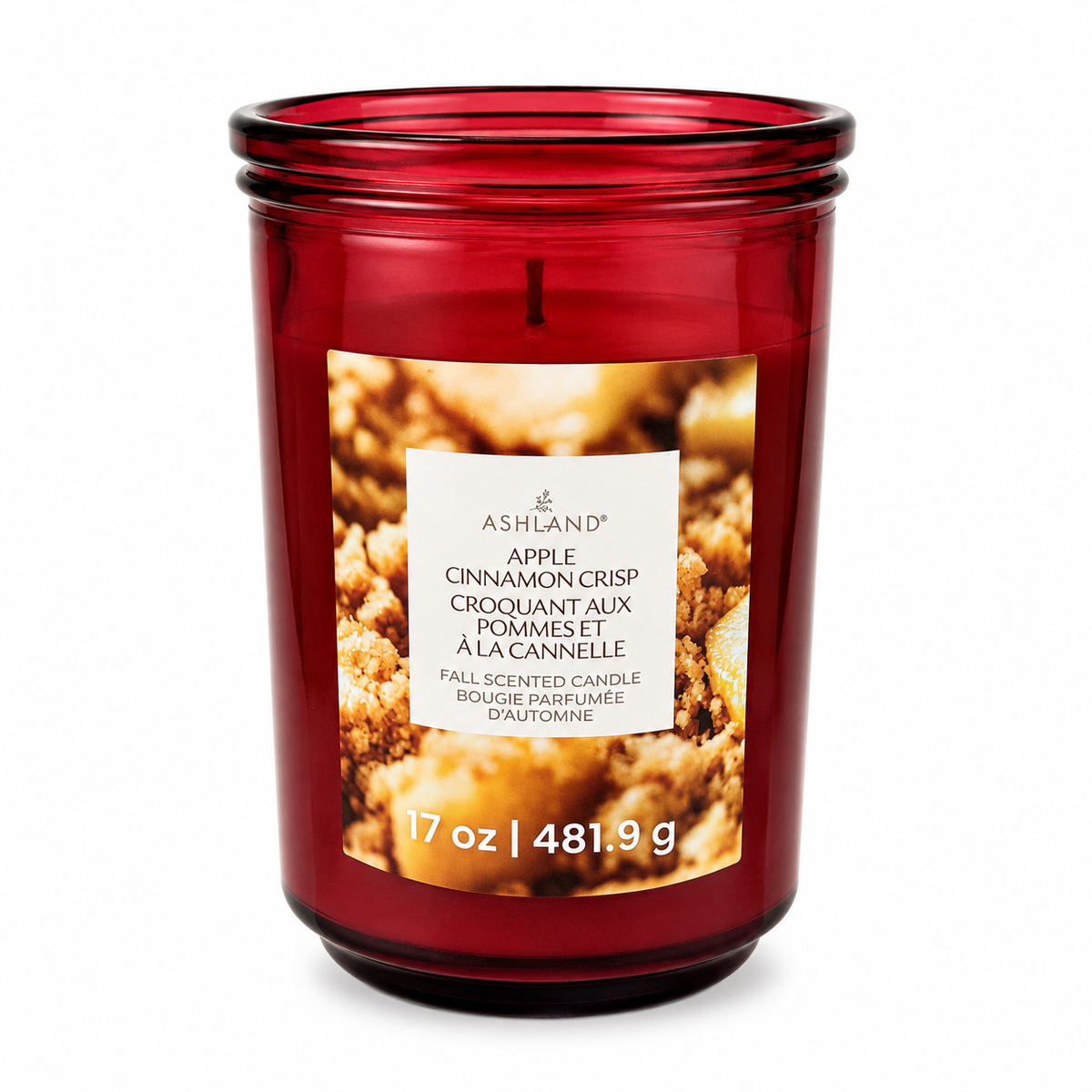 Bougie parfumée d’automne – Croquant aux pommes et à la cannelle