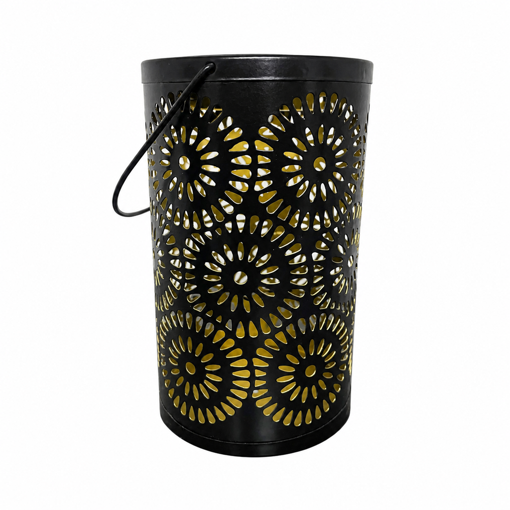 Lanterne solaire suspendue d’extérieur – Motif spirale