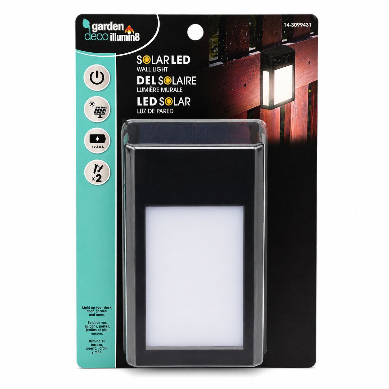 Applique murale solaire LED