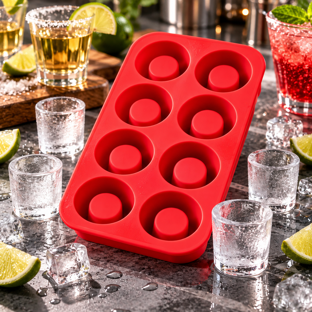 Moule en silicone pour verres à liqueur – 8 cavités
