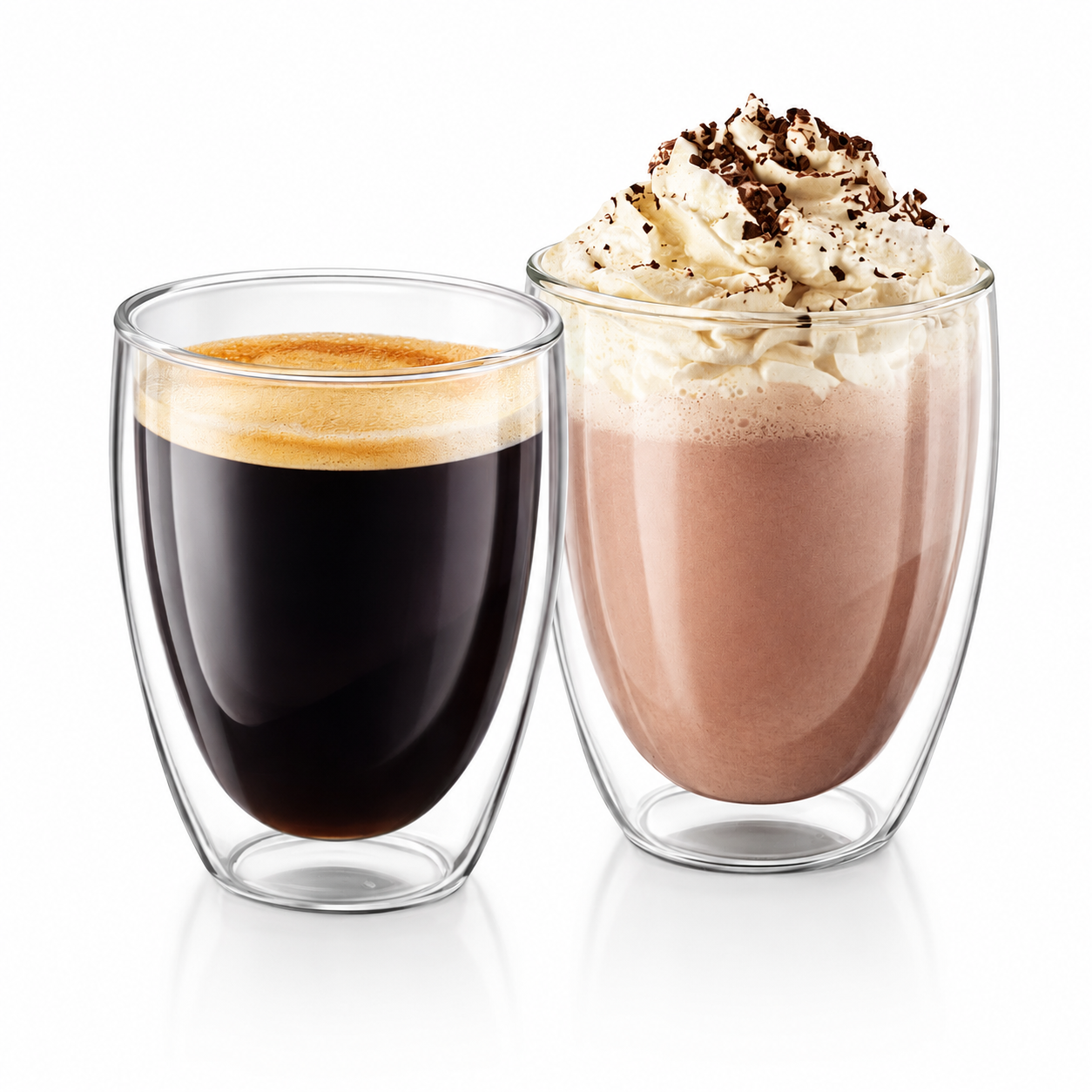 Verres double paroi à latte glacé lot de 2 – 350 ml