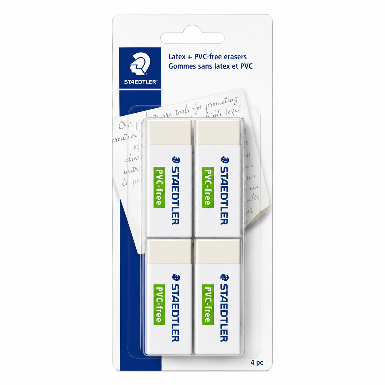Gommes Staedtler PVC-Free - Lot de 4