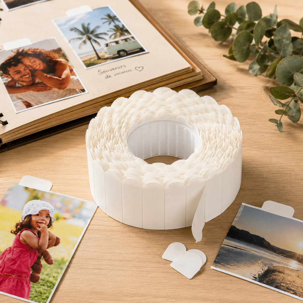 Rubans adhésifs double face pour photos – 500 pièces