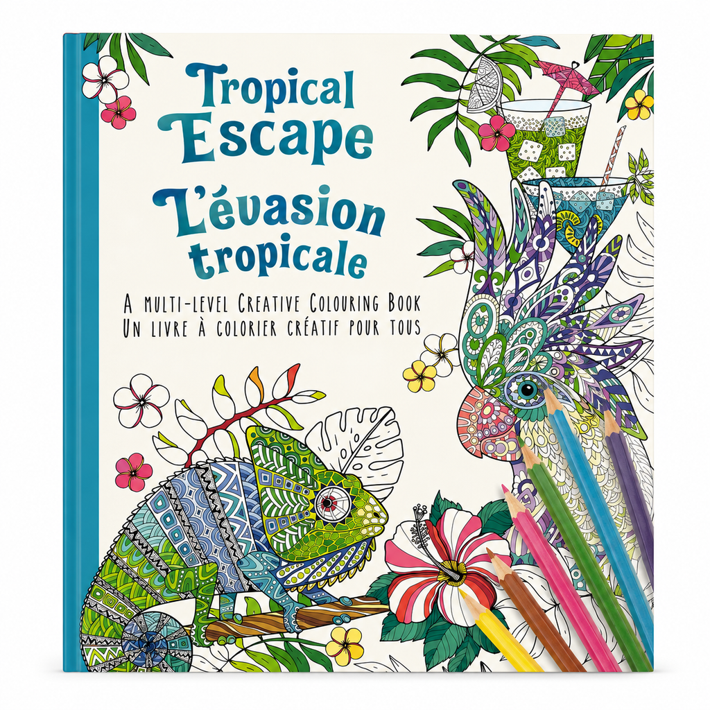 Livre de coloriage créatif – L'Évasion tropicale