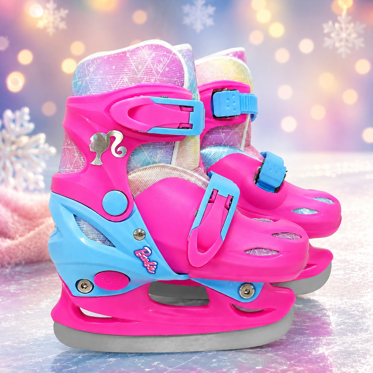 Patins à glace Barbie pour enfants - Pointures ajustable 26-29.5EU
