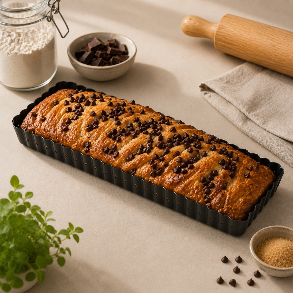 Moule à tarte perforé anti-adhésif