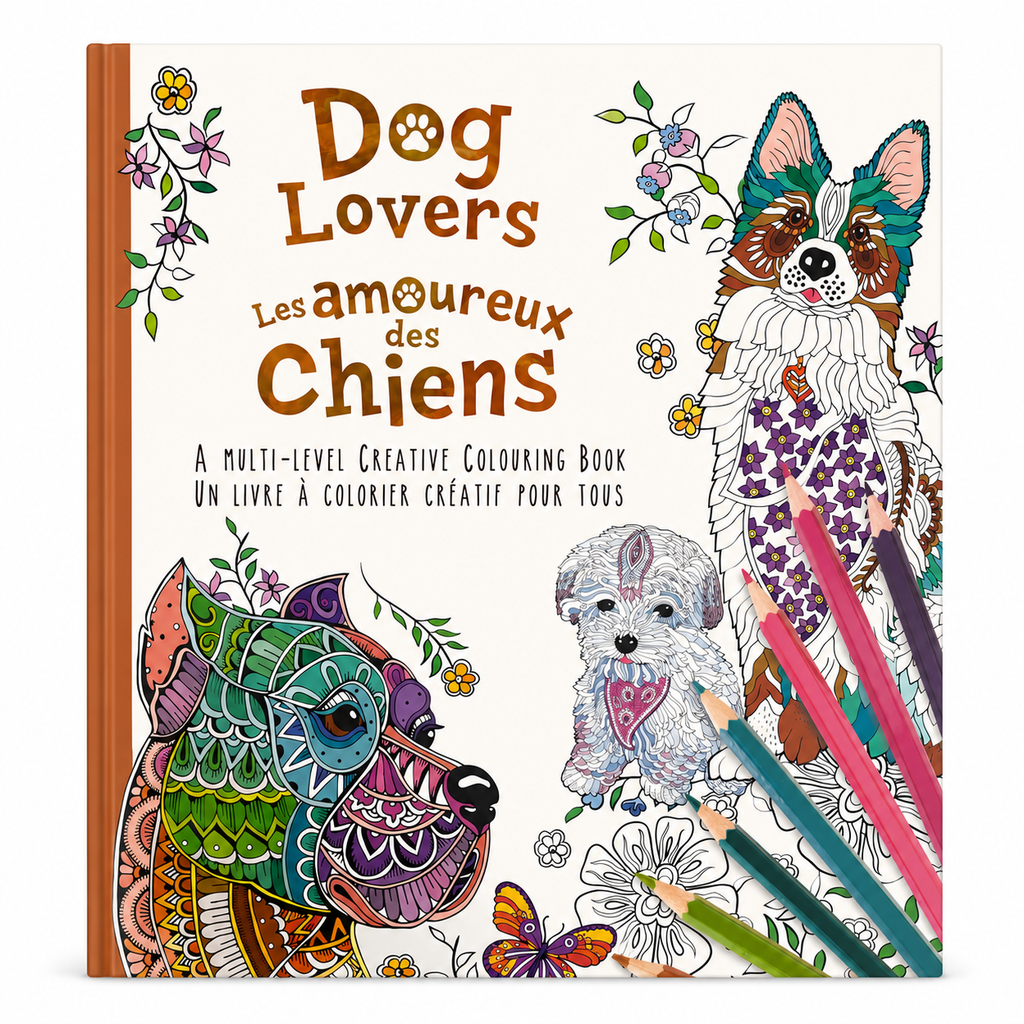 Livre de coloriage créatif – Les Amoureux des Chiens