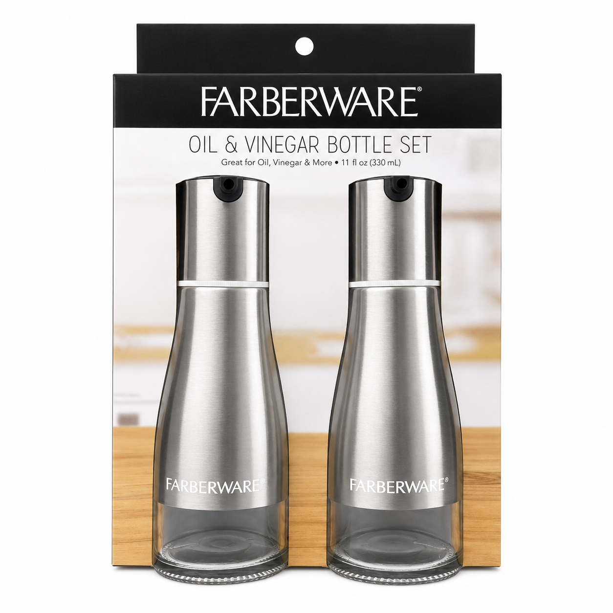 Ensemble Huile et vinaigre Farberware – 2 pièces