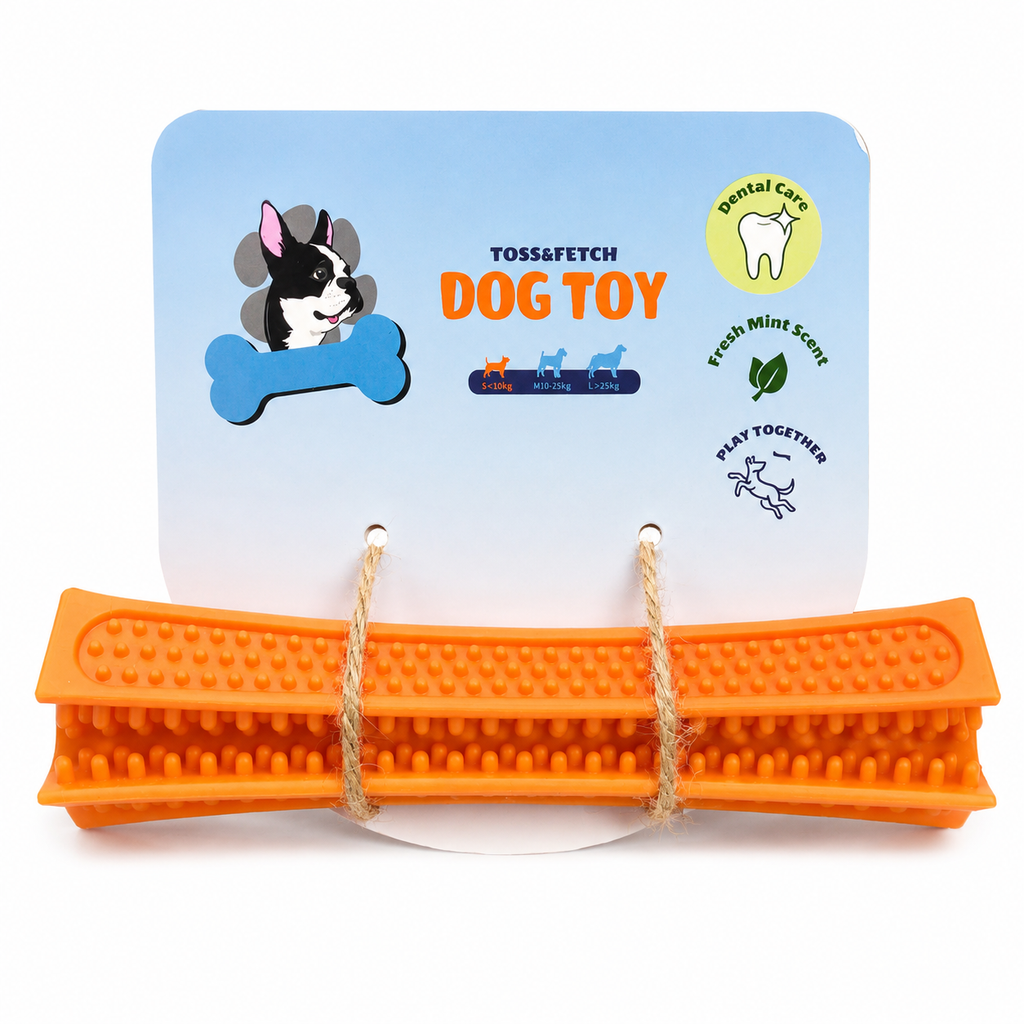 Jouet dentaire pour chien - Orange