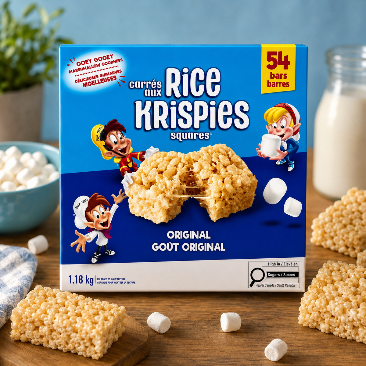 Rice Krispies Barres de céréales au riz soufflé et guimauves – 1,18 kg