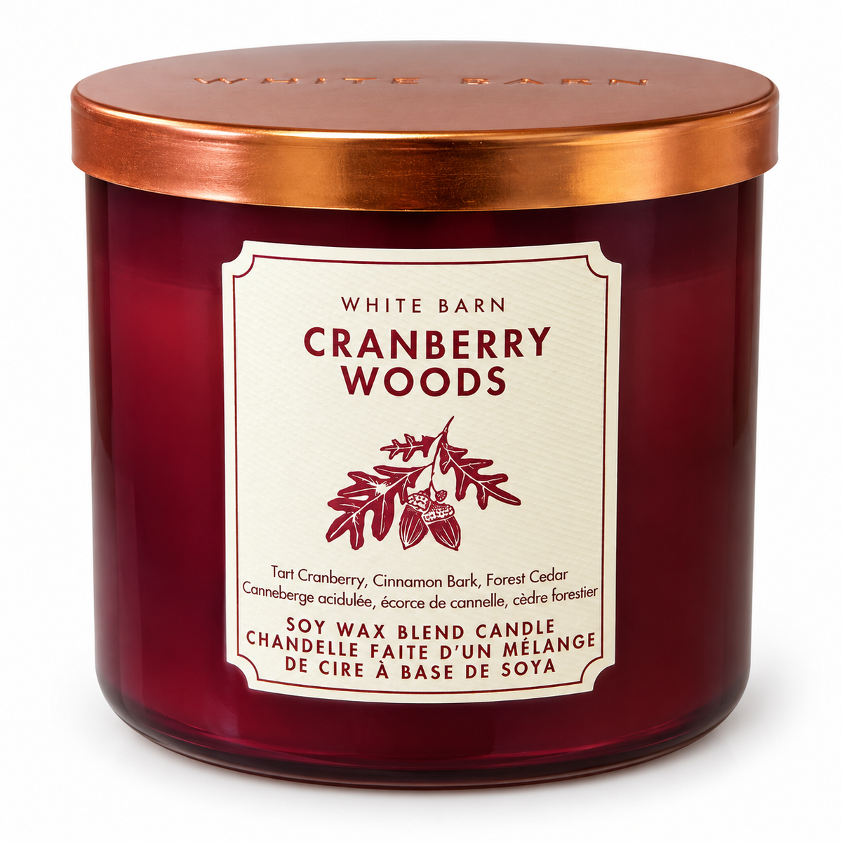 Bougie 3 mèches – Cranberry Woods