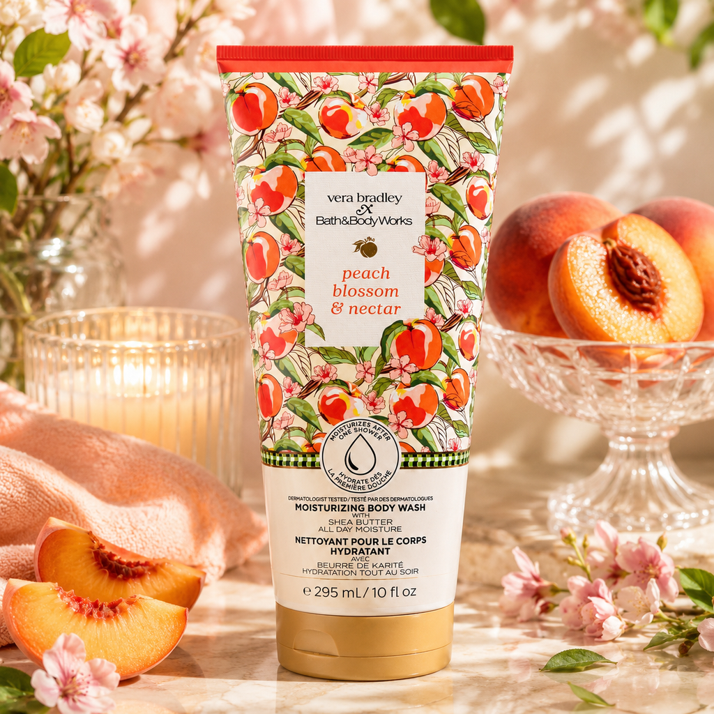 Nettoyant pour le corps hydratant Peach Blossom & Nectar – 295 ml