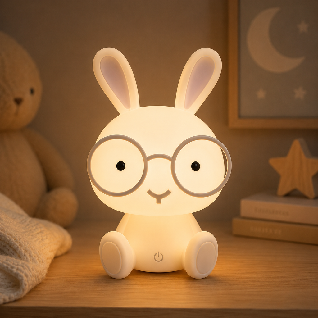 Veilleuse LED tactile Lapin - Blanc