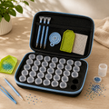 Coffret de rangement pour peinture diamant - Bleu