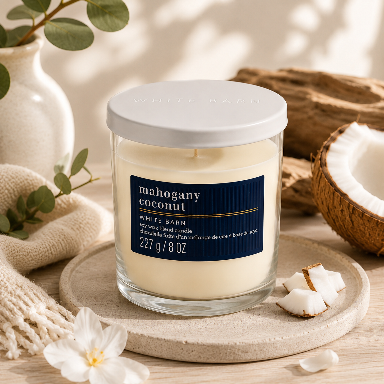 Bougie 1 mèche - Mahogany Coconut