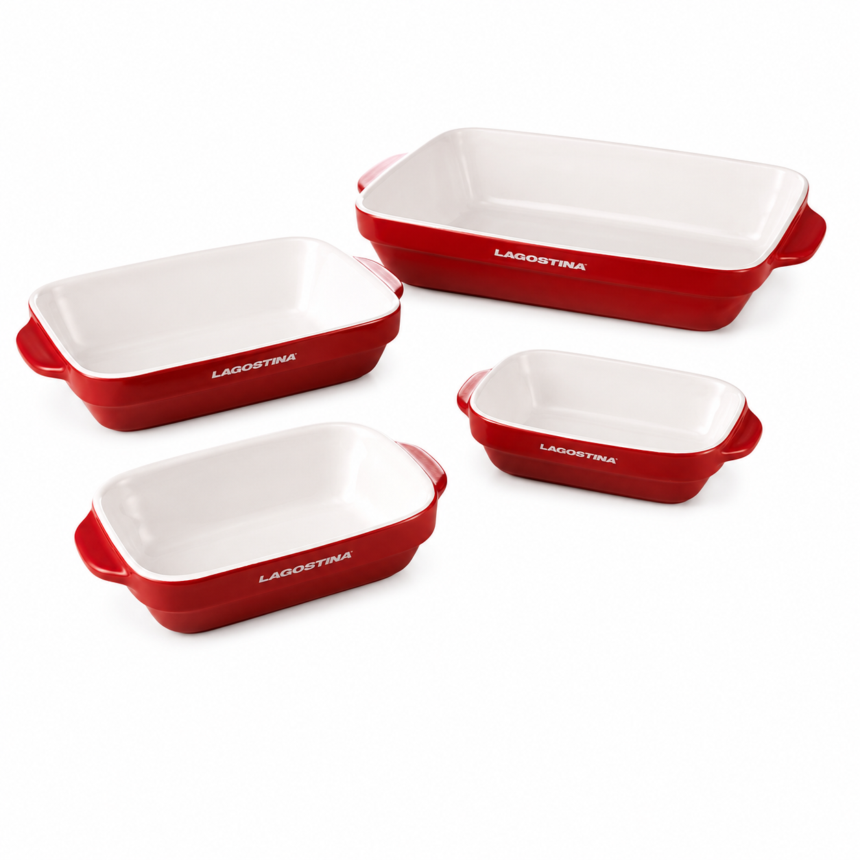 Lagostina - Plats de cuisson en céramique 4 pièces